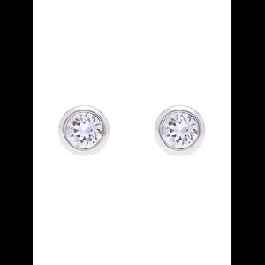 Ted Baker Silver Crystal Stud Earrings